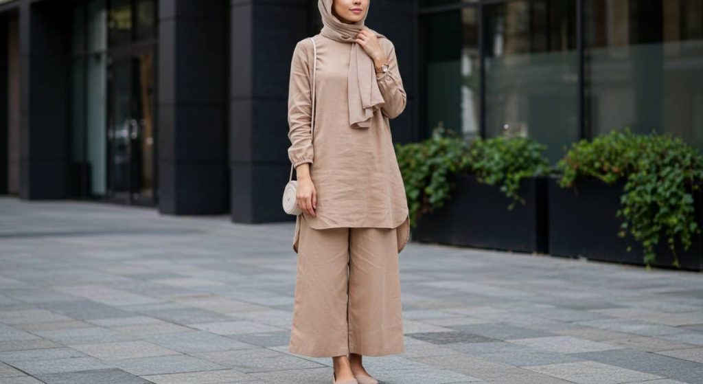 التونيك-الفضفاض-والبنطال-الواسع-1024x559 إطلالات الصبايا الذكية للطقس المتقلب