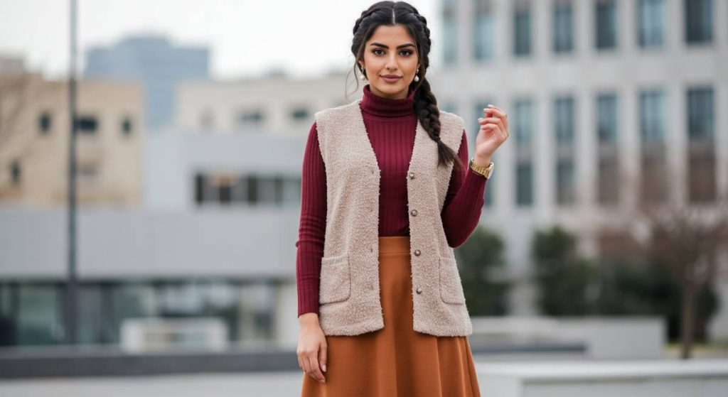 الفيست-والياقة-العالية-1024x559 إطلالات الصبايا الذكية للطقس المتقلب