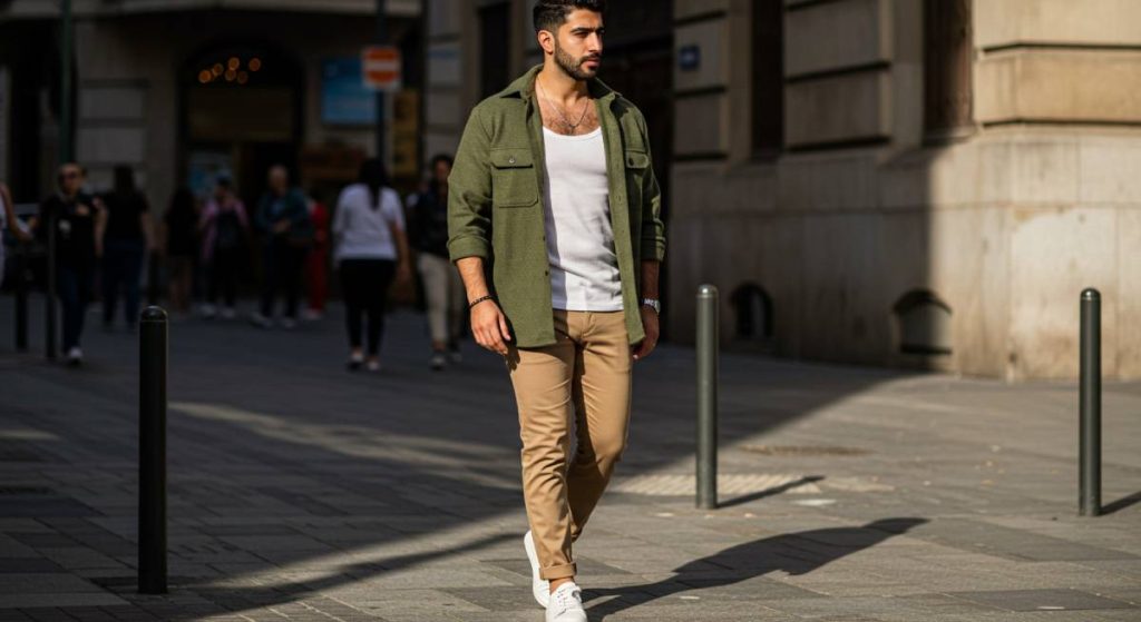 القميص-المفتوح-والتانك-توب-1024x559 الطقس متقلب؟ دليل الشباب لأناقة لا تتأثر